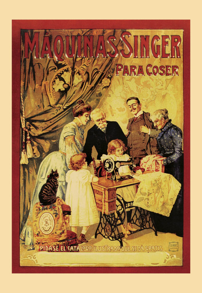 maquinas coser singer carteles graficas maxtor valladolid