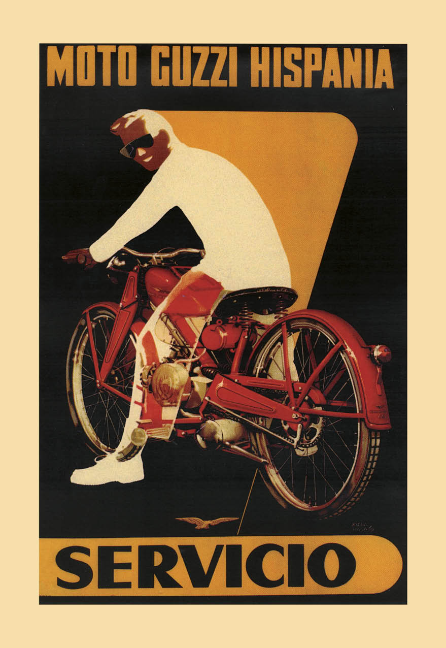 moto guzzi hispania carteles graficas maxtor valladolid