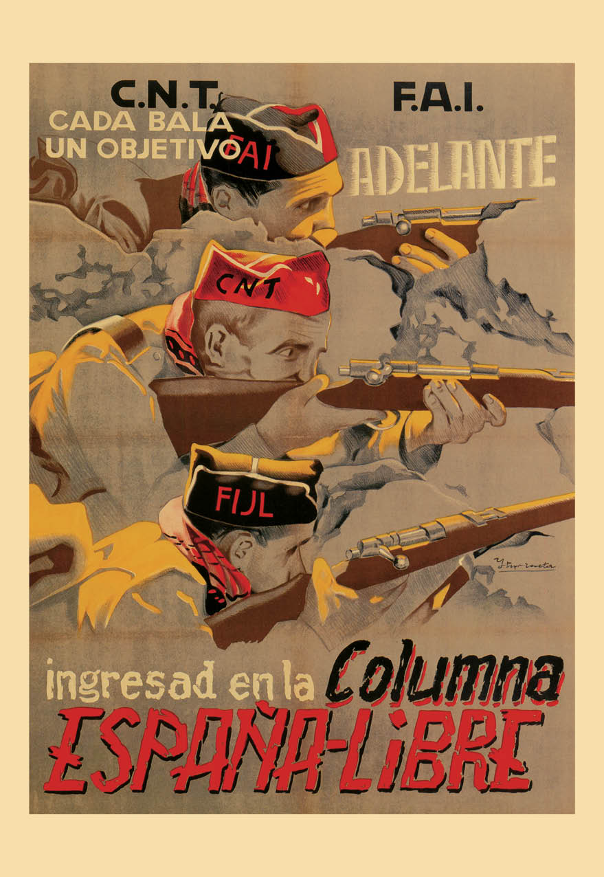 cnt fai ingresad columna españa libre carteles graficas maxtor valladolid