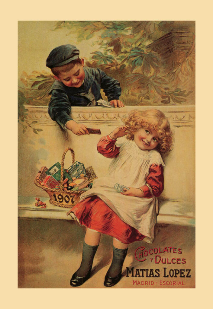 chocolates matias lopez 1907 carteles graficas maxtor valladolid