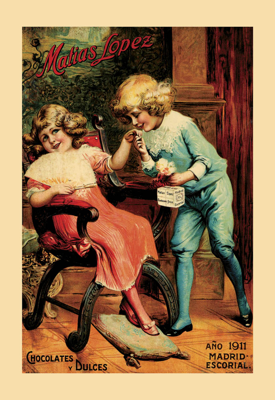 chocolates matias lopez 1911 carteles graficas maxtor valladolid