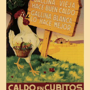 caldo cubitos gallina blanca carteles graficas maxtor valladolid