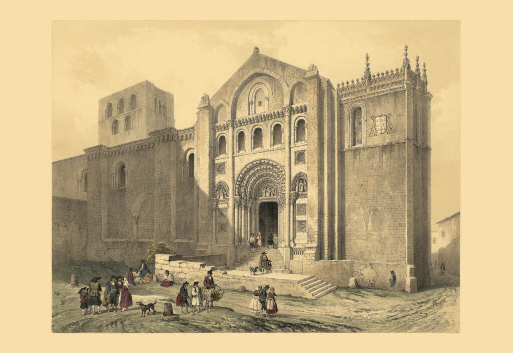 vista catedral zamora laurence shand carteles graficas maxtor valladolid