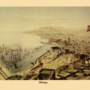 vistas malaga epoca romantica carteles graficas maxtor valladolid