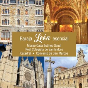 Baraja de León esencial. Museo Casa Botines Gaudí, Real Colegiata de San Isidoro, Catedral, Convento de San Marcos
