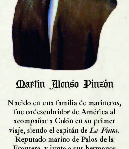 Marcapáginas "Martín Alonso Pinzón"
