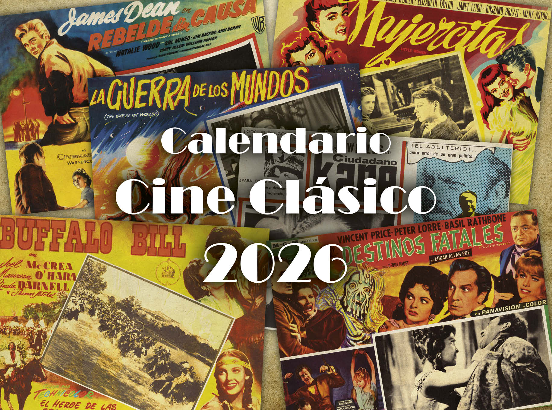 calendario 2026 cine clasico graficas maxtor valladolid