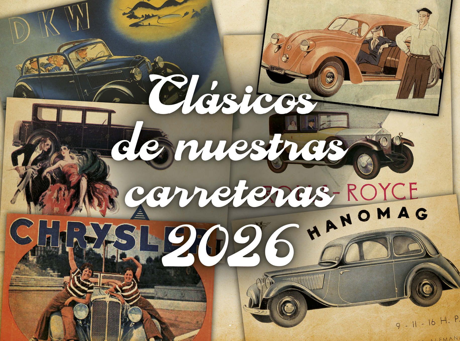 calendario 2026 coches clasicos graficas maxtor valladolid